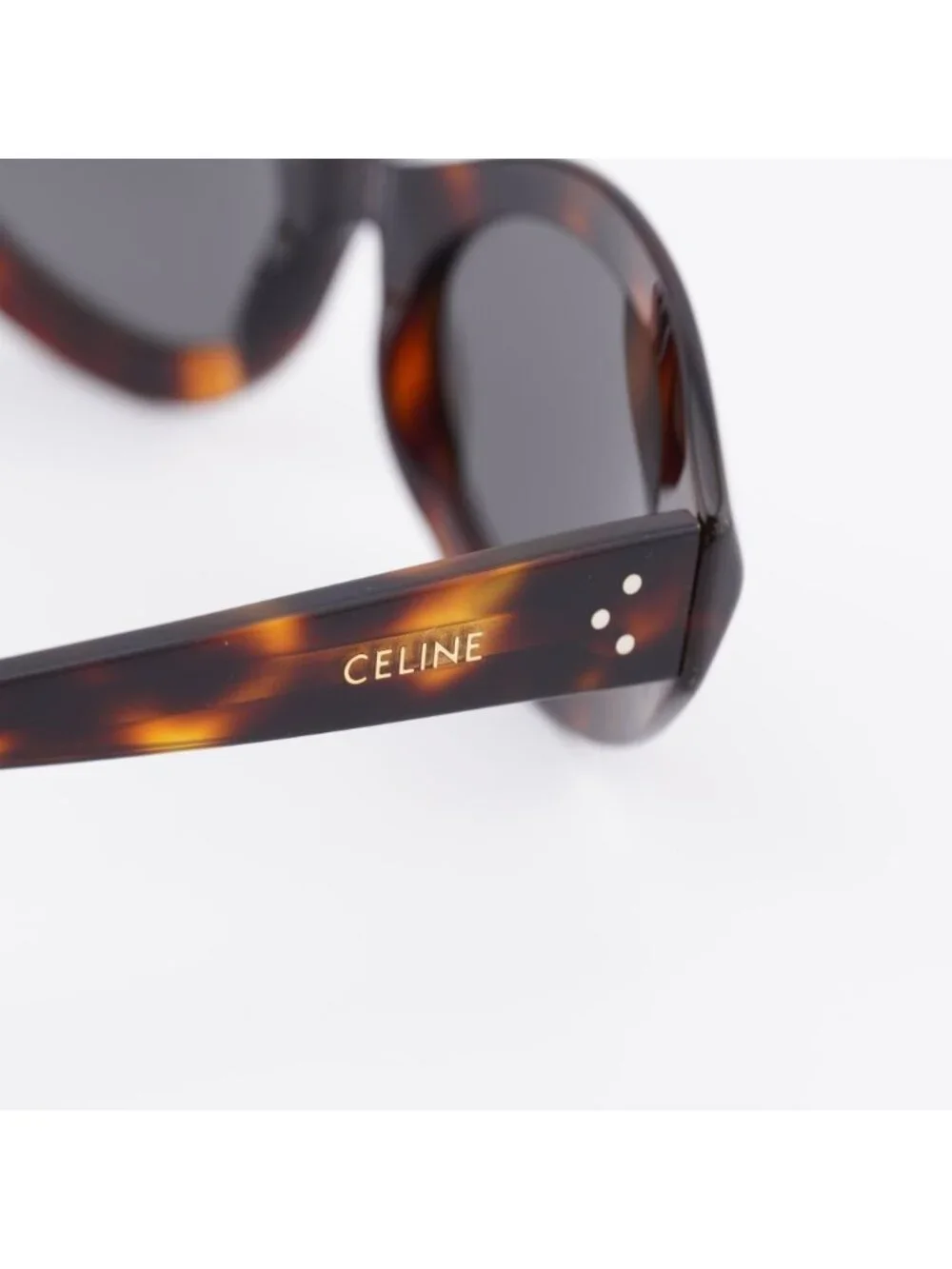 Celine CL40311I 53A Sunglasses Havana Cat Eye Frame, Grey Lenses